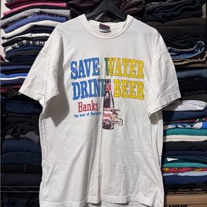 Save Water Drink Beer Graphic T-Shirt